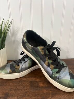 Kenneth Cole Women's Camouflage Lace-Up Sneakers - Green & Black